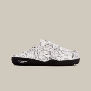 VAGABOND CALF LEATHER SNAKE PRINT MULE
