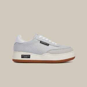 BURGER LOW-TOP PERFORATED GREY TRAINER
