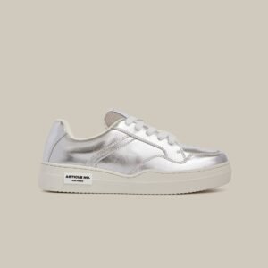 COURT SNEAKER LOW-TOP SILVER SKATE SNEAKERS