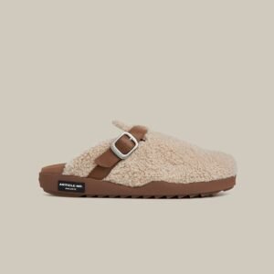 VAGABOND SHEARLING CAMEL DRIFT CLOGS