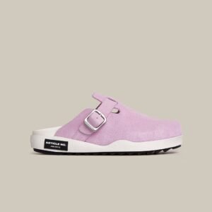 VAGABOND SUEDE LIGHT PINK DRIFT CLOGS