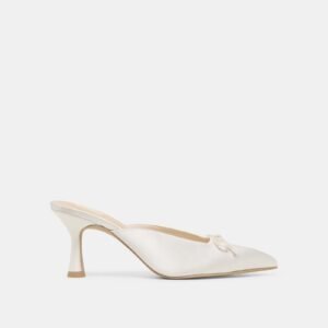 CLEO HIGH HEELS OFF WHITE SATIN